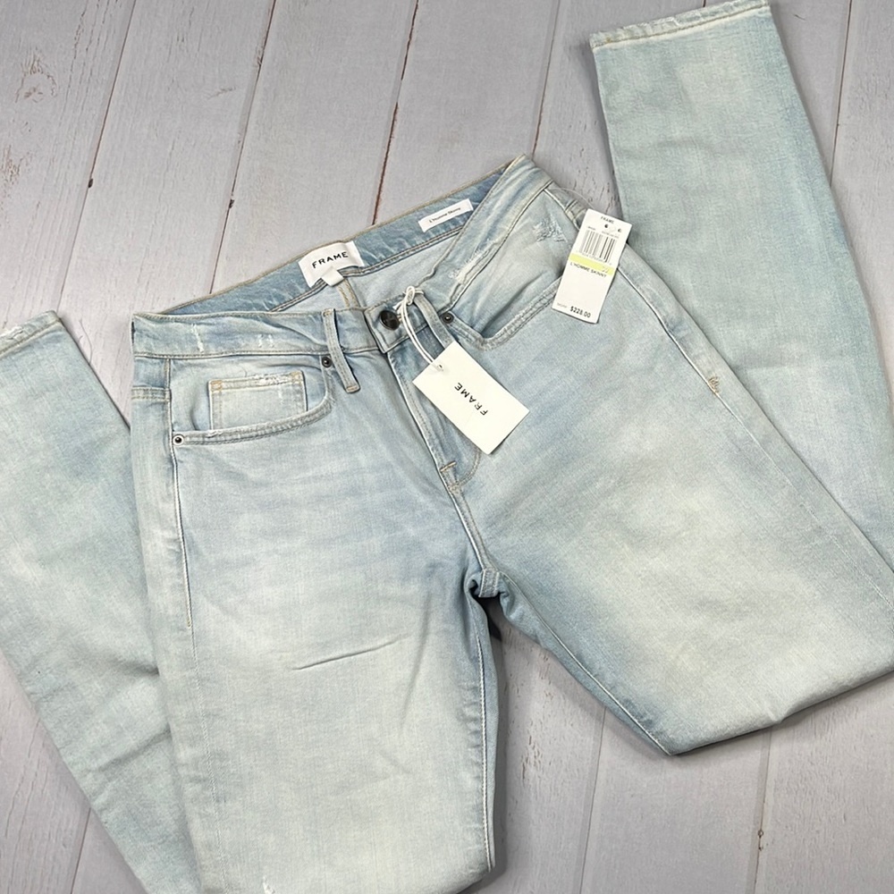 NWT - Frame Distressed L'HOMME SKINNY - Size 30 x 31